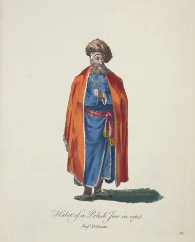 Habit Of A Polish Jew In 1768 Juif Polanais