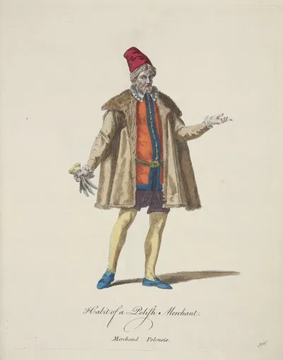 Habit Of A Polish Merchant Merchand Polonois
