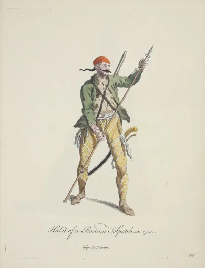 Habit Of A Rascian Tolpatch In 1742 Tolpache Rascien