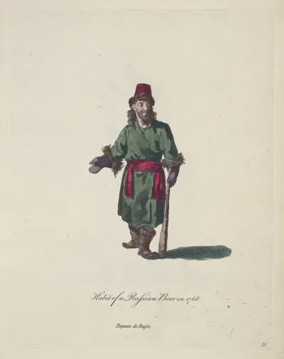 Habit Of A Russian Boor In 1768 Paysan De Russe