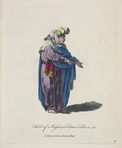 Habit Of A Russian Fortune Teller In 1764 La Diseuse De Bonne Avanture Russe