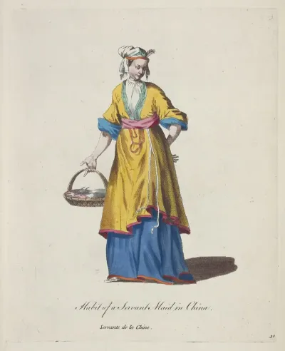 Habit Of A Servant Maid In China Servante De La Chine
