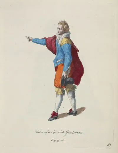 Habit Of A Spanish Gentleman Espagnol