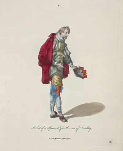 Habit Of A Spanish Gentlman Of Quality Gentilhomme Espagnol