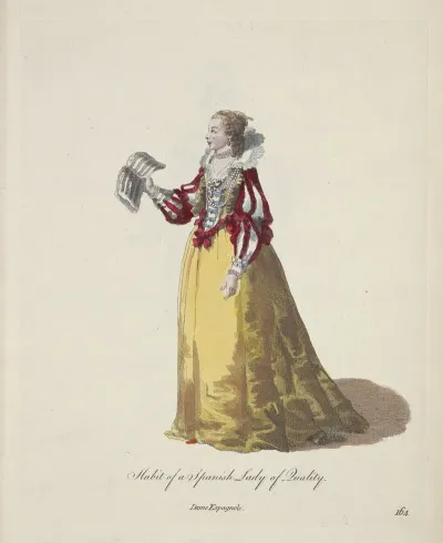 Habit Of A Spanish Lady Of Quality Dame Espagnole