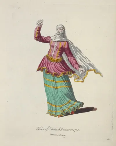 Habit Of A Turkish Dancer In 1700 Damseuse Turque