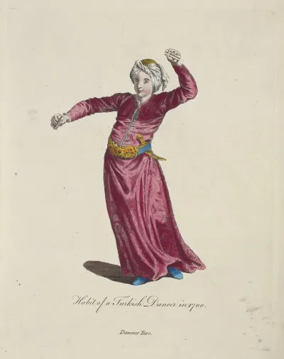 Habit Of A Turkish Dancer In 1700 Danceur Turc