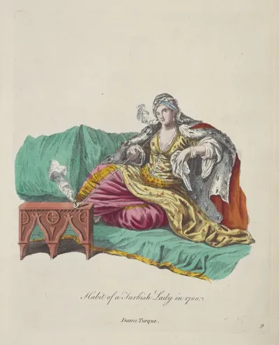 Habit Of A Turkish Lady In 1700 Dame Turque