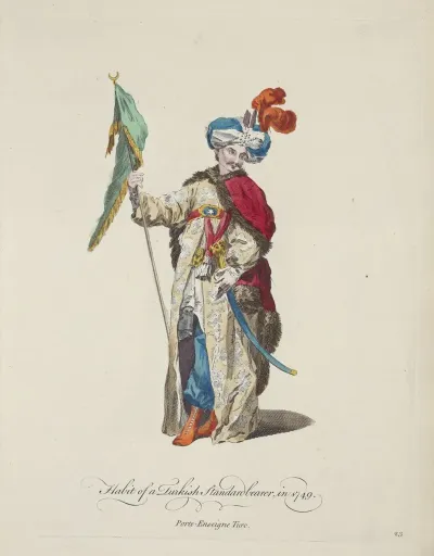 Habit Of A Turkish Standardbearer In 1749 Porte Enseigne Turc