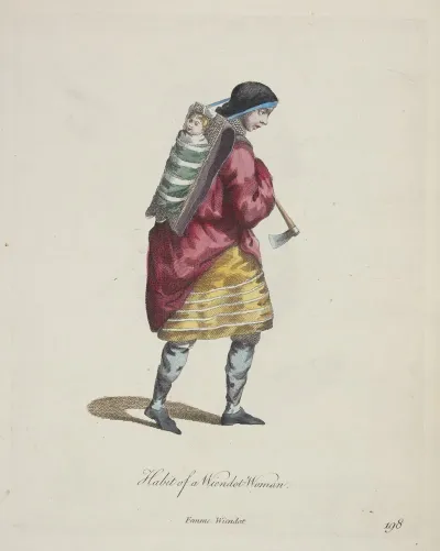 Habit Of A Wiendot Woman Femme Wiendot