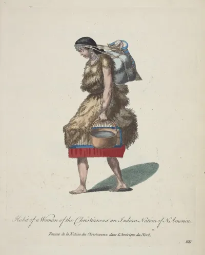 Habit Of A Woman Of The Christianoux An Indian Nation Of North America