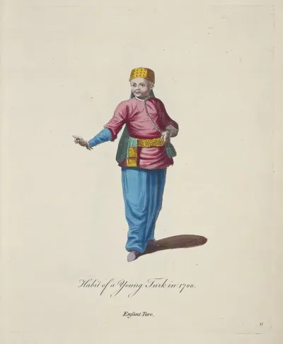 Habit Of A Young Turk In 1700 Enfant Turc