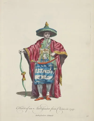 Habit Of An Ambassador From China In 1749 Ambassadeur Chinois