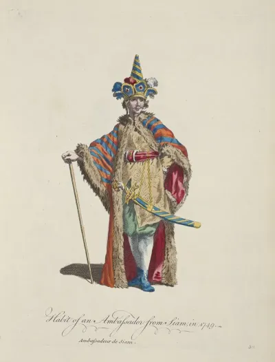 Habit Of An Ambassador From Siam In 1749 Ambassadeur De Siam
