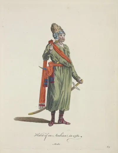 Habit Of An Arabian In 1581 Arabe
