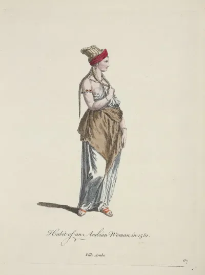 Habit Of An Arabian Woman In 1581 Fille Arabe