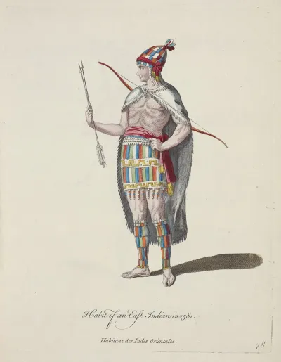 Habit Of An East Indian In 1581 Habitant Des Indes Orientales