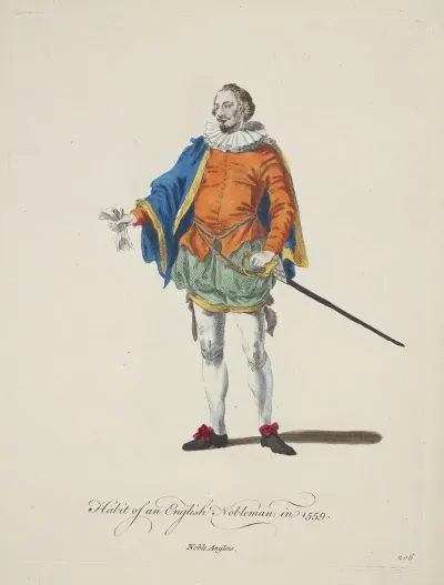 Habit Of An Englilsh Nobleman In 1559 Noble Anglais