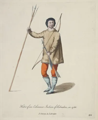 Habit Of An Eskimaux Indian Of Labrador In 1766 Eskimau Du Labrador