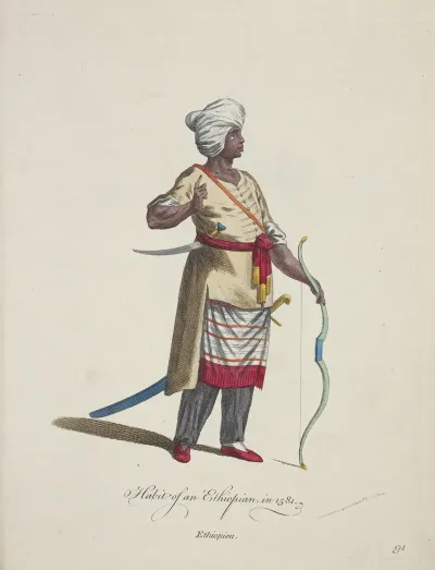 Habit Of An Ethiopian In 1581 Ethiopien