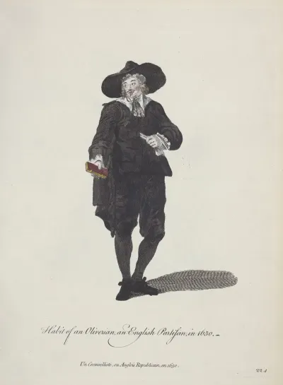 Habit Of An Oliverian An English Partisan In 1650 Un Cromvelliste Ou Anglois Republican En 1650