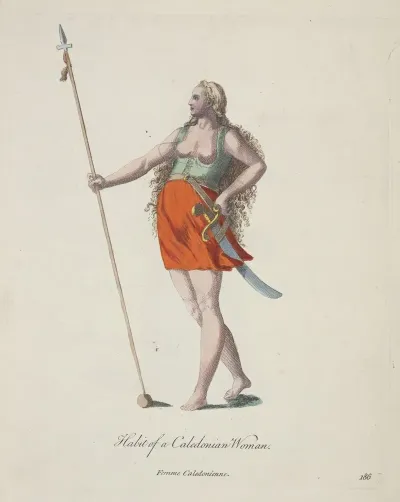 Habit Of Caledonian Woman Femme Caledonienne