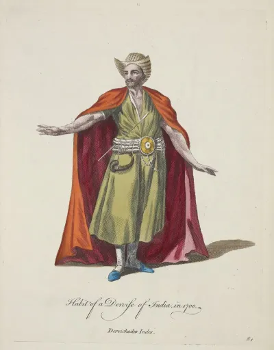 Habit Of Dervise Of India In 1700 Dervichedes Indes