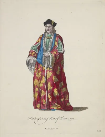Habit Of King Henry Ii In 1490 Le Roi Henri Vii