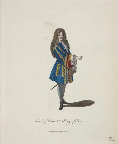 Habit Of Louis Xiv King Of France Louis Xiv Roi De France