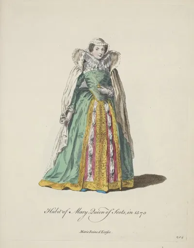 Habit Of Mary Queen Of Scots In 1570 Marie Reine Decosse