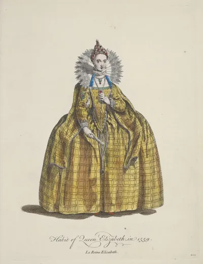 Habit Of Queen Elizabeth In 1559 La Reine Elizabeth