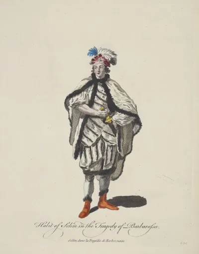 Habit Of Selim In The Tragedy Of Barbarossa Selim Dans La Tragedie De Barberousse