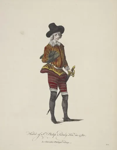 Habit Of Sir Philip Sidney Kent In 1580 Le Chevalier Philippe Sidney