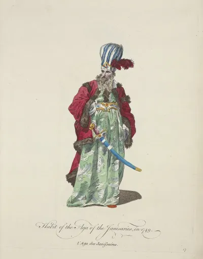 Habit Of The Aga Of The Janesaries In 1749 Laga Des Janissaires