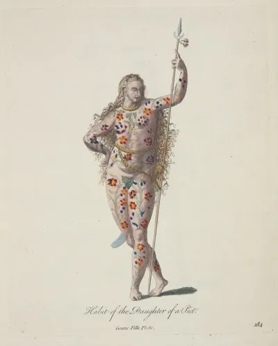 Habit Of The Daughter Of A Pict Jeune Fille Picte