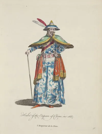 Habit Of The Emperor Of China In 1667 Lempereur De La Chine