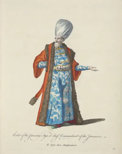 Habit Of The Janesary Aga Or Chief Commandant Of The Janesaries Laga Des Janifsaires