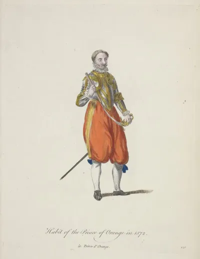 Habit Of The Prince Of Orange In 1572 Le Prince Dorange