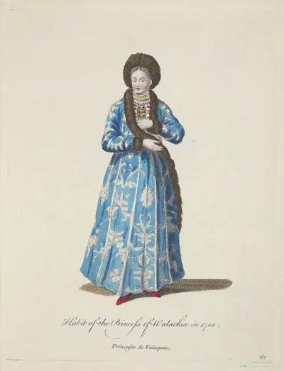 Habit Of The Princess Of Walachia In 1700 Princess De Valaquie