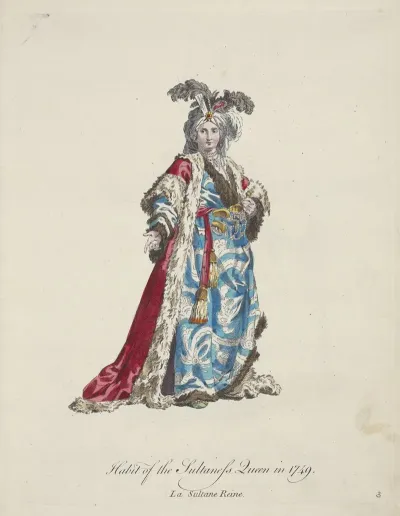 Habit Of The Sultaness Queen In 1749 La Sultane Reine