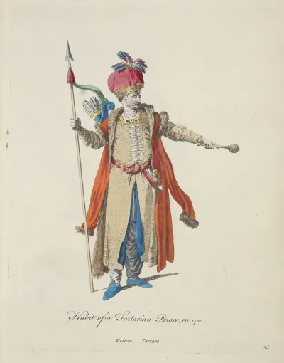 Habit Of The Tartarian Prince In 1700 Prince Tartare