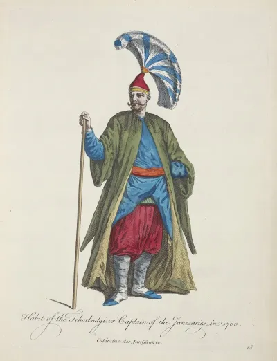 Habit Of The Tchorbadgi Or Captain Of The Janesaries In 1700 Captaine Des Janissaires