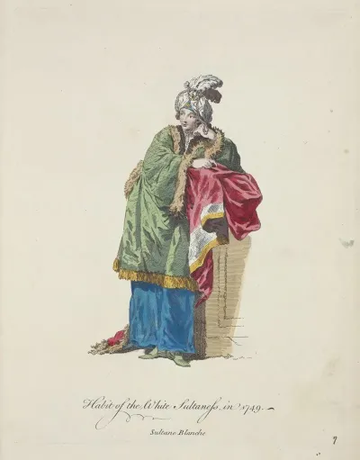 Habit Of The White Sultaness In 1749 Sultane Blanche 2