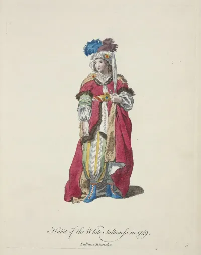 Habit Of The White Sultaness In 1749 Sultane Blanche