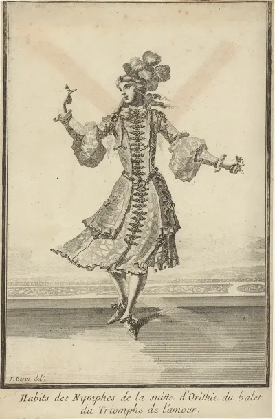 Habits Des Nymphes De La Suitte Dorithie Du Balet Du Triomphe De Lamour