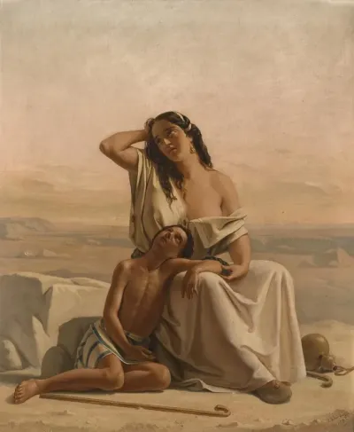 Hagar And Ishmael In The Desert