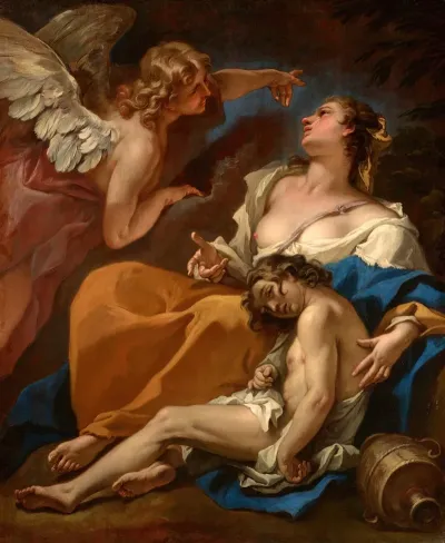 Hagar And Ishmael Saved By The Angel