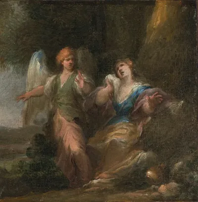 Hagar And The Angel In A Cave
