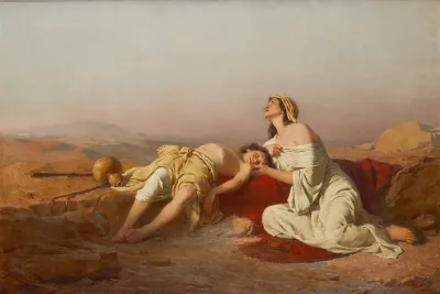 Hagar Und Ismael In Der Wuste
