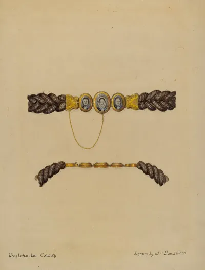 Hair Brooch And Bracelet